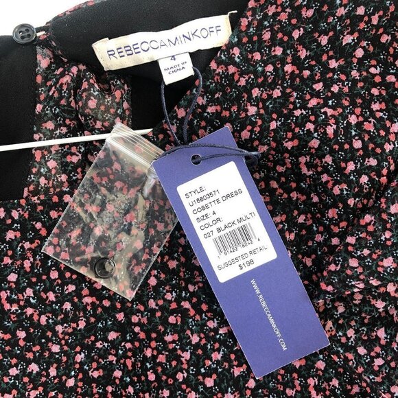 NWT Rebecca Minkoff Cosette Floral Cutout Mini Dress Size 4 MSRP $198 - Picture 6 of 15